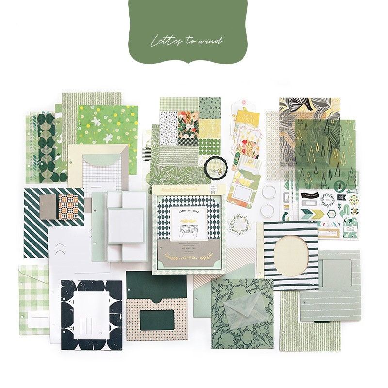 Designed Paper -  Journaling Supplies, Scrapbook Paper Supplies for Writing, Drawing, Aesthetic Decorative Stationery Paper for Scrapbooking