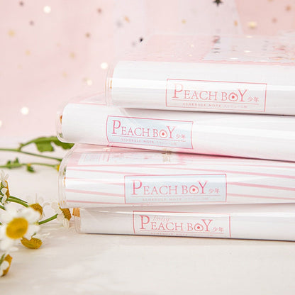 Peach Boy Notebook - 224 Pages A5 Buckle Notebooks with PVC cover - Bullet Journal - Planner To Do lis