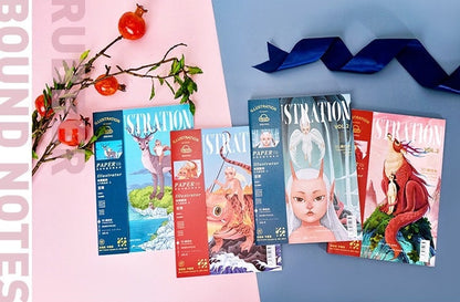 Fashion Notebook with Magazine Style Cover - B5 80 Pages with Lines - Hone Deco Magazine Journal Planner Calendar - Craft DIY Stationery