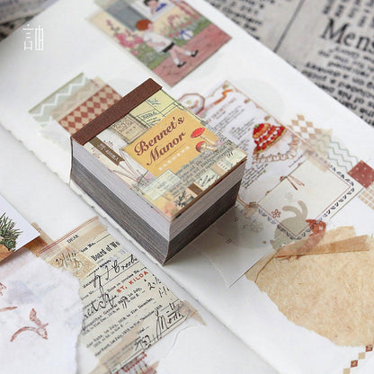Designed Paper -  400 Pages Journaling Supplies, Scrapbook Paper Supplies for Writing, Drawing, Aesthetic Decorative Stationery Paper