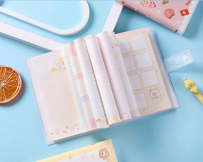 Soya Duck Notebook - 224 Pages Soft Leather Cover Planner- A5 magnetic buckle Notebooks  - Bullet Journal with lines or dots- Cute Notebook
