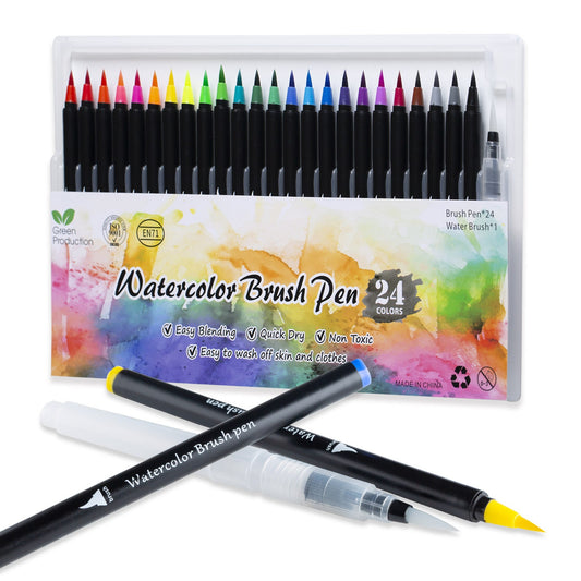 Watercolor Brush Marker 24 Color