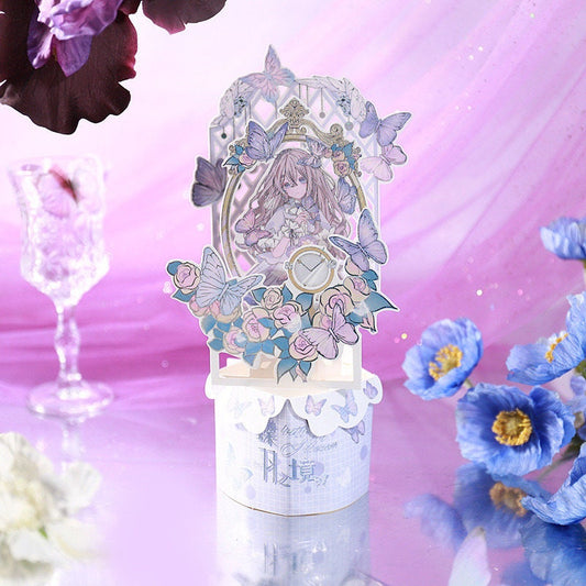 Flower and Butterfly 3D Gift Card -  Pop Up Card -Greeting Cards, Card for Mum, Card for Wife, Valentine's day Anniversary Card