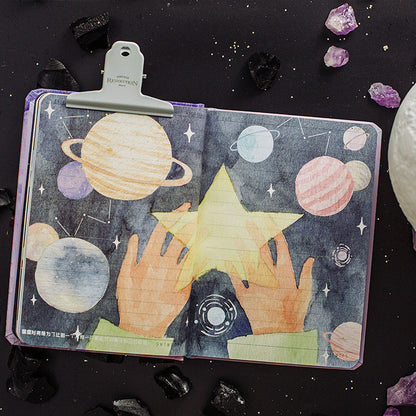 The Little Prince Notebook with Bookmark and 3D Page -196 Pages A5 Notebooks with hard Cover - Bullet Journal DIY