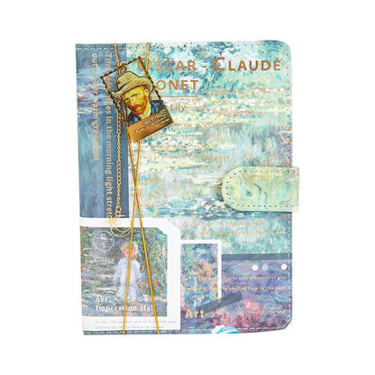 Art Impression Hall Notebook with Bookmark and 3D Page -224 Pages A5 magnetic buckle Fairy Soft Leather Cover - Bullet Journal DIY Planner
