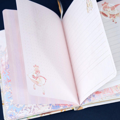 Anime World Notebook with Metal Bookmark and 3D Page -224 Pages A5 Magnetic Buckle Hard Cover - Bullet Journal DIY Planner