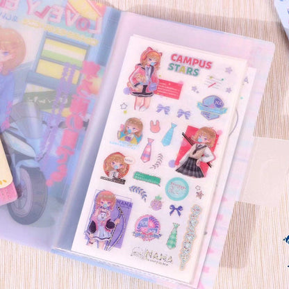 Campus Stars Stickers Set with multiple Designs - Fashion Girl Stickers for Planner, Decoration and more - Craft and DIY