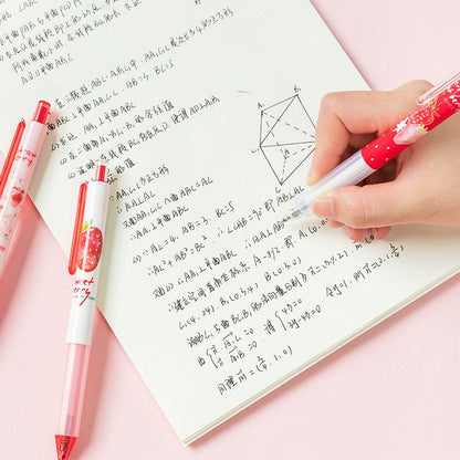 Strawberry Black Ink Gel Pen 0.5mm Micro Point - One Pen in a Pack -  Kawaii Cute Gel Pen - Office Pen - Student Stationery Office Supplier
