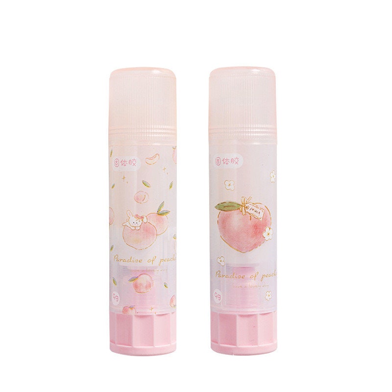 Peach Paper Glue Stick, Scented Glue Stick, Cute Glue Stick, Peach Scent Glue Stick, School, Office, Craft Supplies, 1 pc