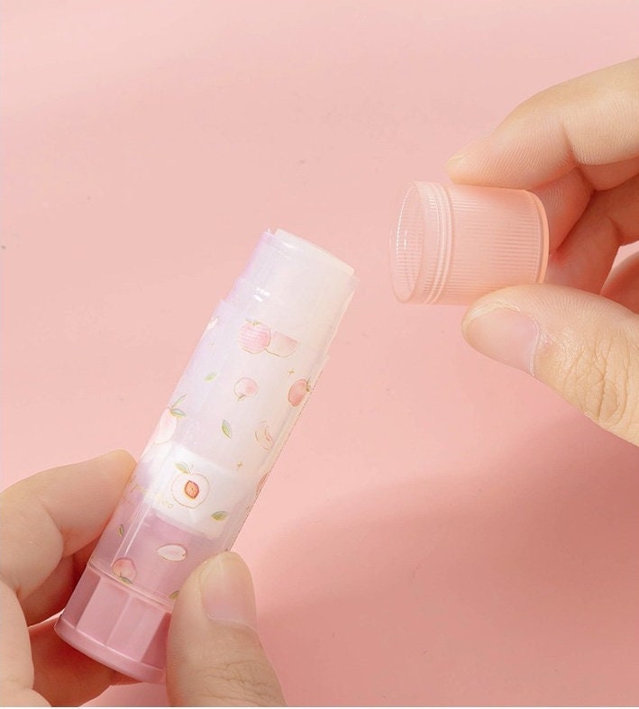 Peach Paper Glue Stick, Scented Glue Stick, Cute Glue Stick, Peach Scent Glue Stick, School, Office, Craft Supplies, 1 pc