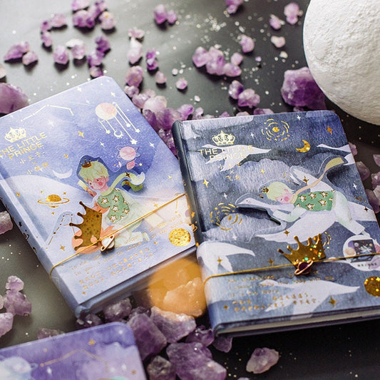 The Little Prince Notebook with Bookmark and 3D Page -196 Pages A5 Notebooks with hard Cover - Bullet Journal DIY