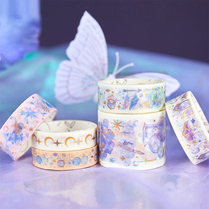 Fairy Tale Girls Washi Tape Set with Stickers for Bullet Journal and Planner - Christmas Gift - Birthday Gift - Craft and DIY