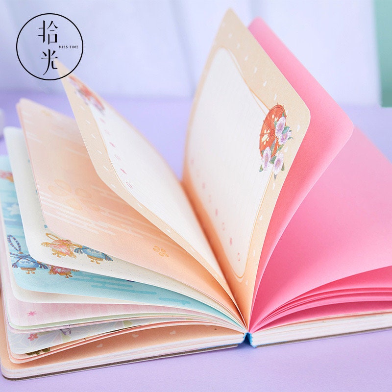 Cute Japanese Girl Journal - 224 Pages Hard Cover - A6 Pocket notebooks - Bullet Journal