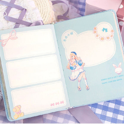 Miss Mint Journal with Designed Buckle and 3D Page - Soft Leather Cover Planner- 224 Pages A5 magnetic Buckle Notebooks - Bullet Journal