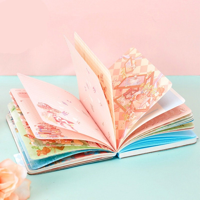 Once Upon a Time Journal with Cute Designed Pages - 224 Pages Hard Cover - A6 Pocket notebooks - Bullet Journal - DIY Stationery