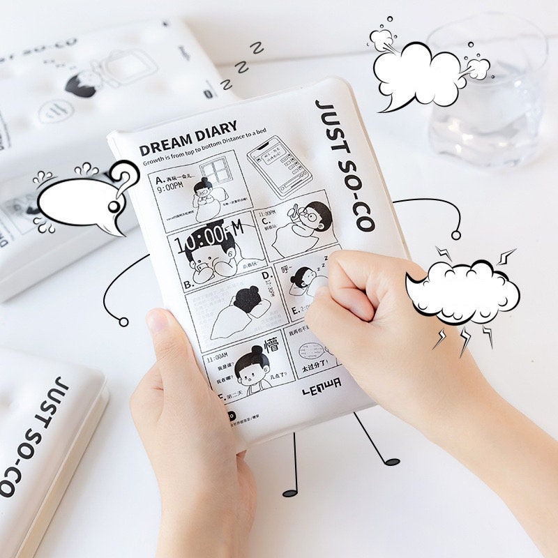 Soft Pillow Journal with Soft Puffy Cover - Reduced Pressure Soft Leather Cover Planner- 160 Pages A5 Notebooks - De-Stress Bullet Journal