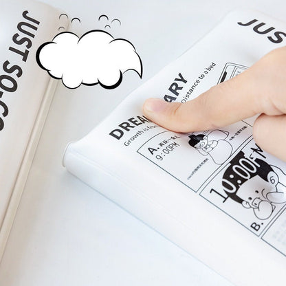 Soft Pillow Journal with Soft Puffy Cover - Reduced Pressure Soft Leather Cover Planner- 160 Pages A5 Notebooks - De-Stress Bullet Journal