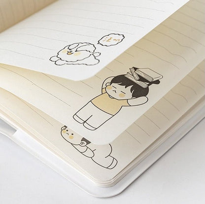 Soft Pillow Journal with Soft Puffy Cover - Reduced Pressure Soft Leather Cover Planner- 160 Pages A5 Notebooks - De-Stress Bullet Journal