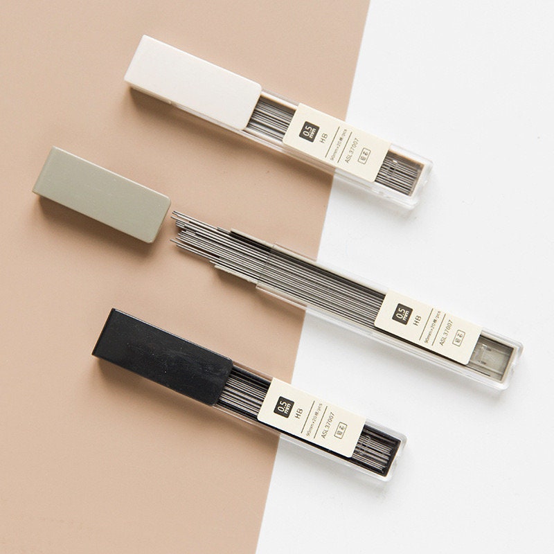 0.5mm Mechanical Pencil Refill - One Pack 20 Minimalist Pencil Refill - Office Pen - Student Stationery Office Supplier