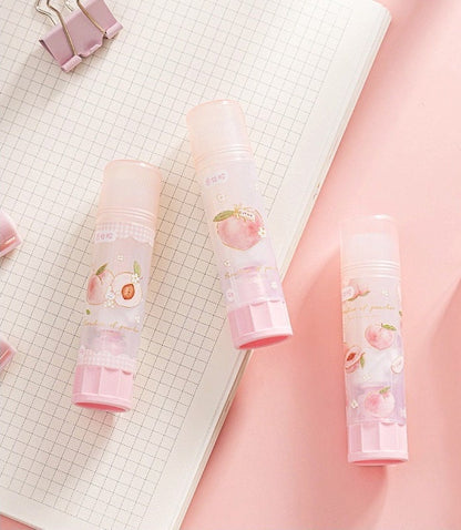 Peach Paper Glue Stick, Scented Glue Stick, Cute Glue Stick, Peach Scent Glue Stick, School, Office, Craft Supplies, 1 pc